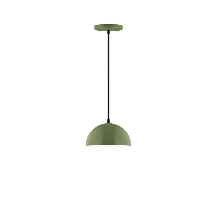 Axis Arcade 8" LED Pendant Light in Fern Green