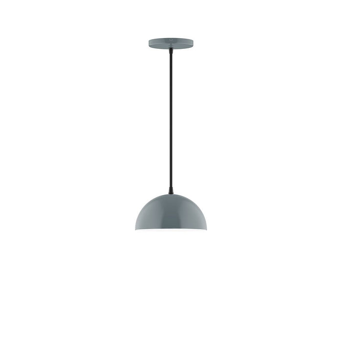 Axis Arcade 8" LED Pendant Light in Slate Gray