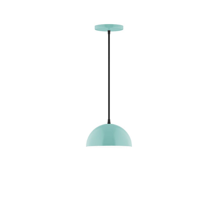 Axis Arcade 8" LED Pendant Light in Sea Green