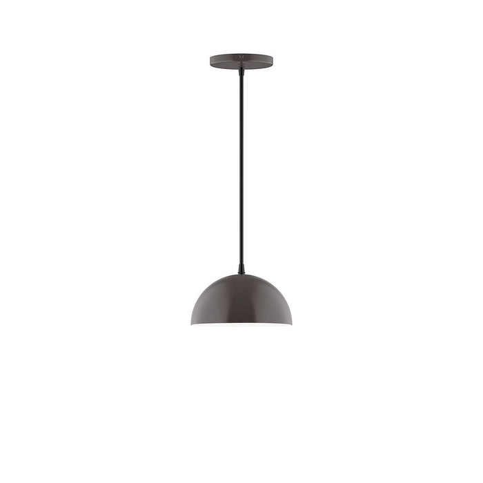 Axis Arcade 8" LED Pendant Light in Architectural Bronze