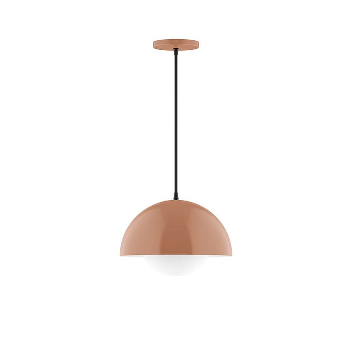 Axis Arcade 12" Pendant Light with Glass Globe in Terracotta