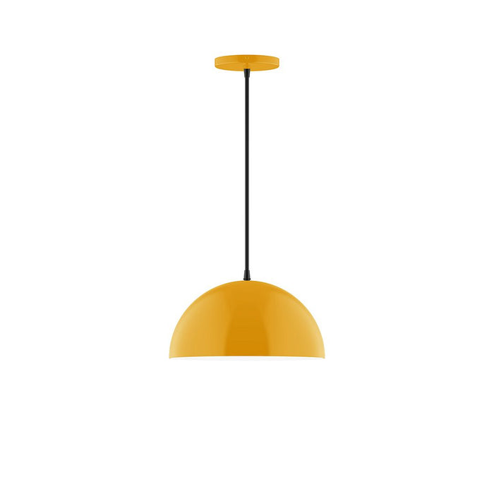 Axis Arcade 12" LED Pendant Light in Bright Yellow