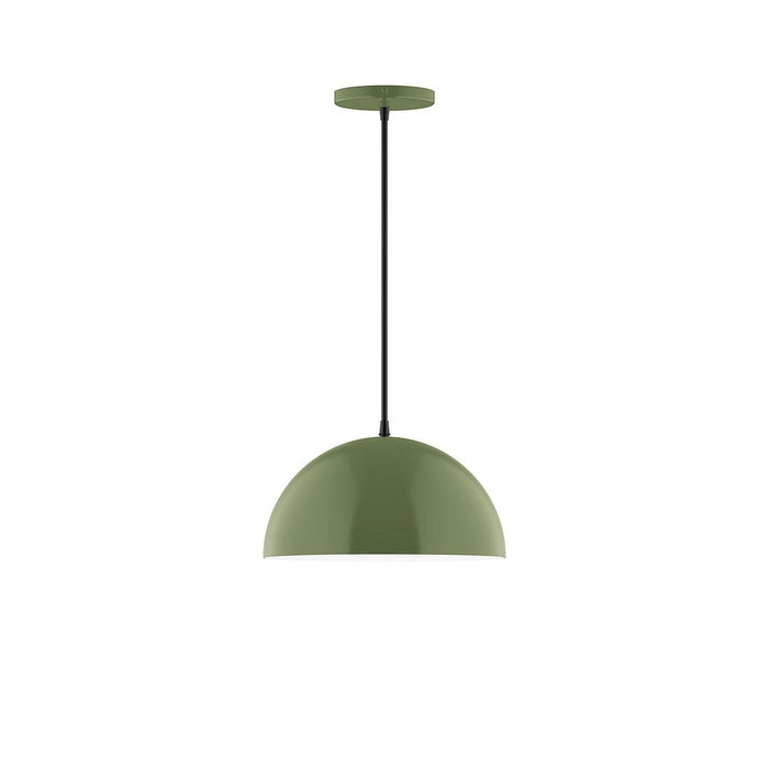 Axis Arcade 12" LED Pendant Light in Fern Green