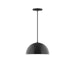 Arcade 12" Pendant in Black | Montclair Light Works