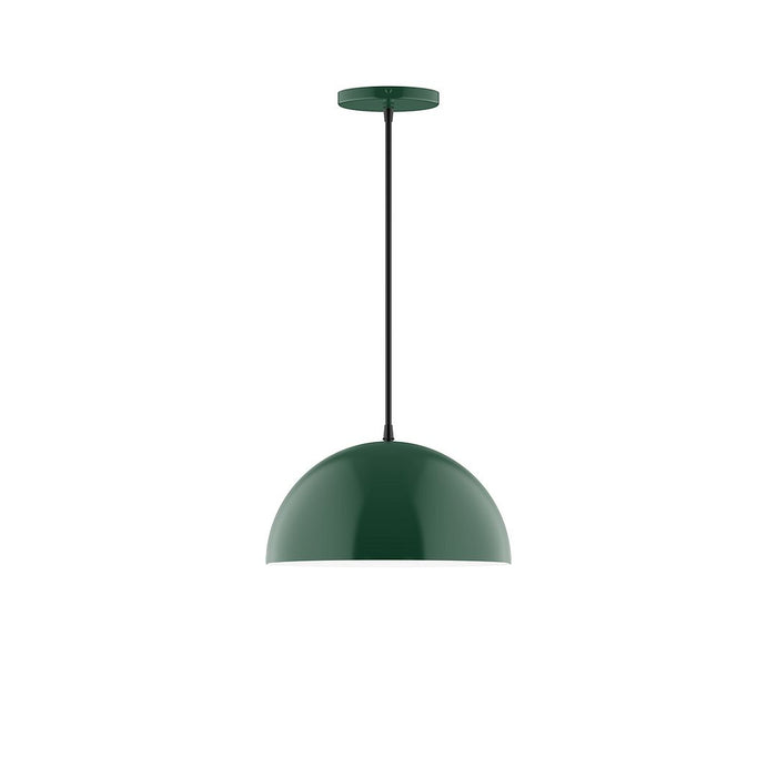 Axis Arcade 12" LED Pendant Light in Forest Green