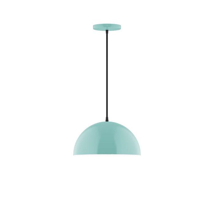 Axis Arcade 12" LED Pendant Light in Sea Green