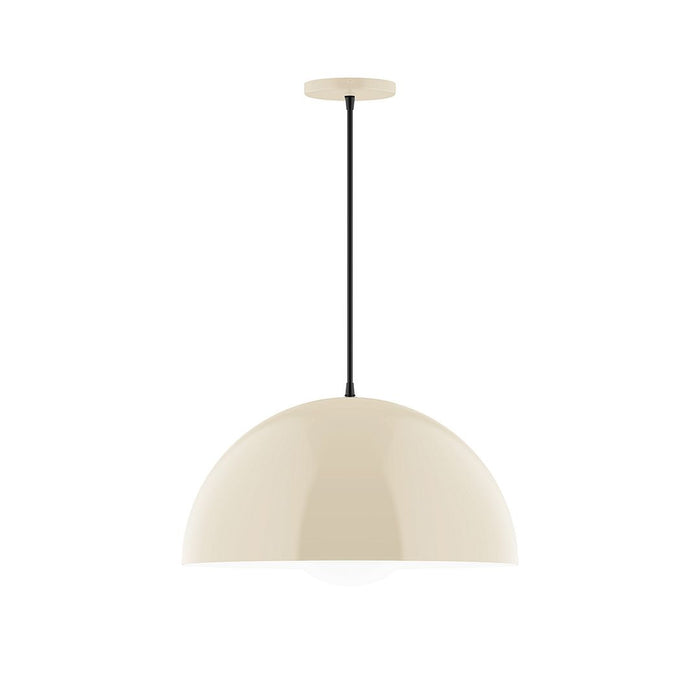 Axis Arcade 18" Pendant Light with Glass Globe in Cream