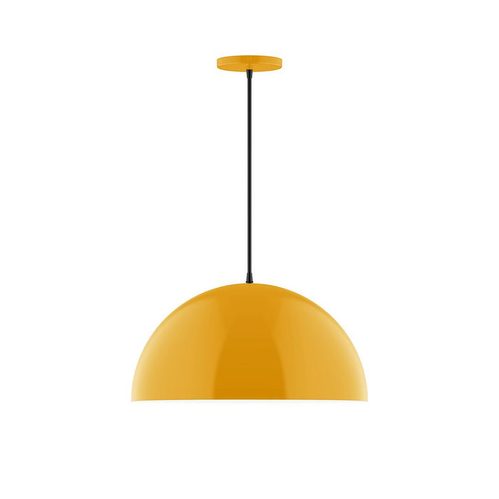 Axis Arcade 18" LED Pendant Light in Bright Yellow