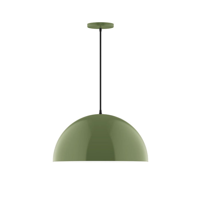 Axis Arcade 18" LED Pendant Light in Fern Green