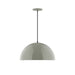 Arcade 18" LED Pendant in Moss Green | Montclair Light Works