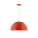 Arcade 18" LED Pendant in Vermillion | Montclair Light Works