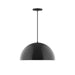 Arcade 18" Pendant in Black | Montclair Light Works