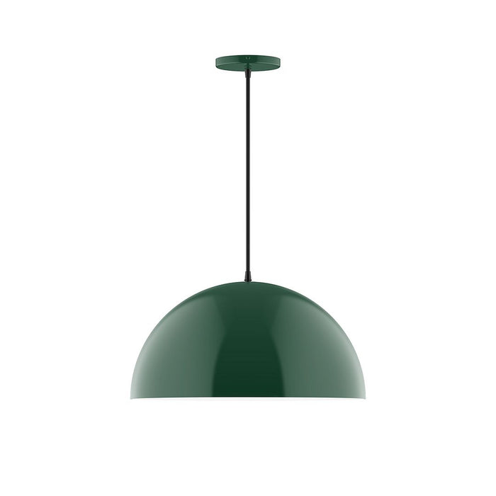 Axis Arcade 18" LED Pendant Light in Forest Green