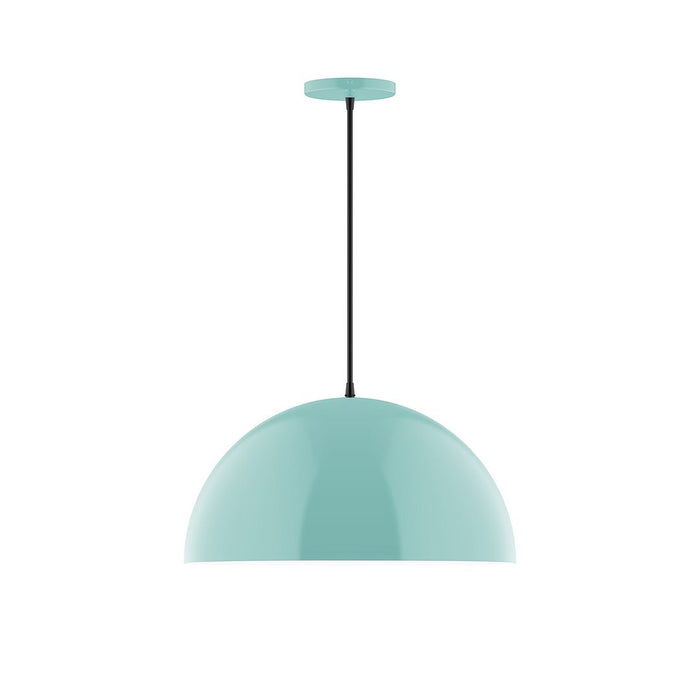 Axis Arcade 18" LED Pendant Light in Sea Green