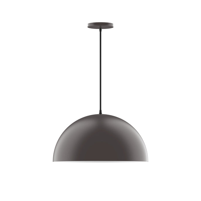 Arcade 18" LED Pendant in Bronze Matte | Montclair Light Works