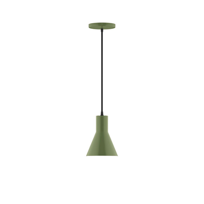 Axis Flare 6" LED Pendant Light in Fern Green