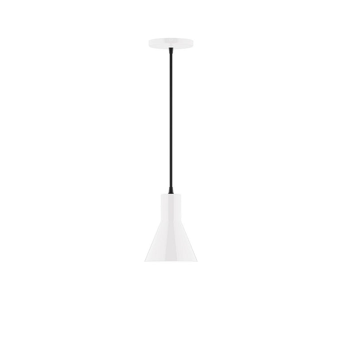 Axis Flare 6" Pendant Light in White