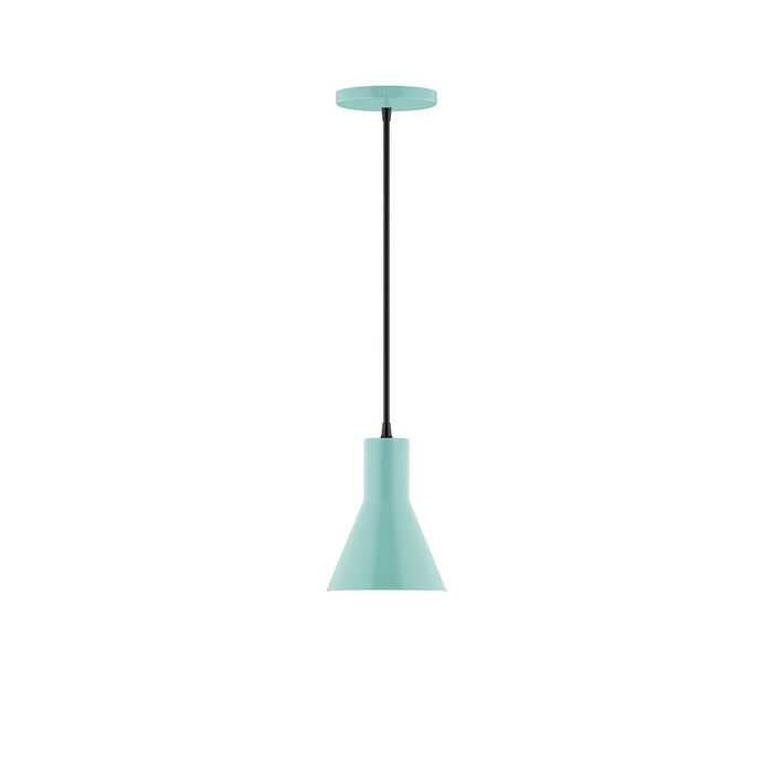 Axis Flare 6" LED Pendant Light in Sea Green