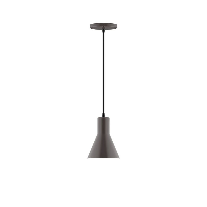 Axis Flare 6" LED Pendant Light in Architectural Bronze