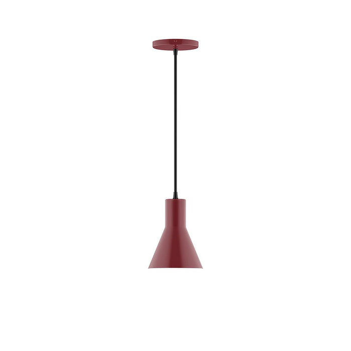 Axis Flare 6" LED Pendant Light in Barn Red