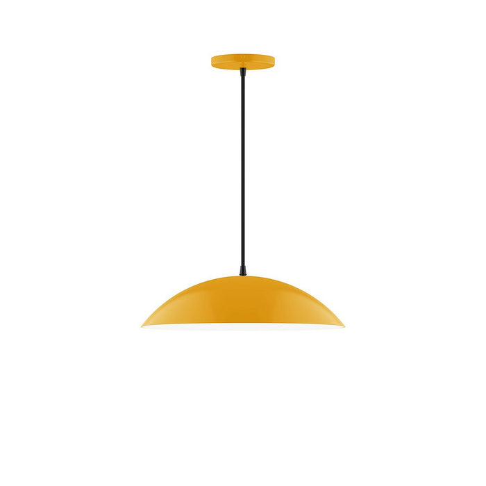 Axis Plateau 16" Pendant Light in Bright Yellow