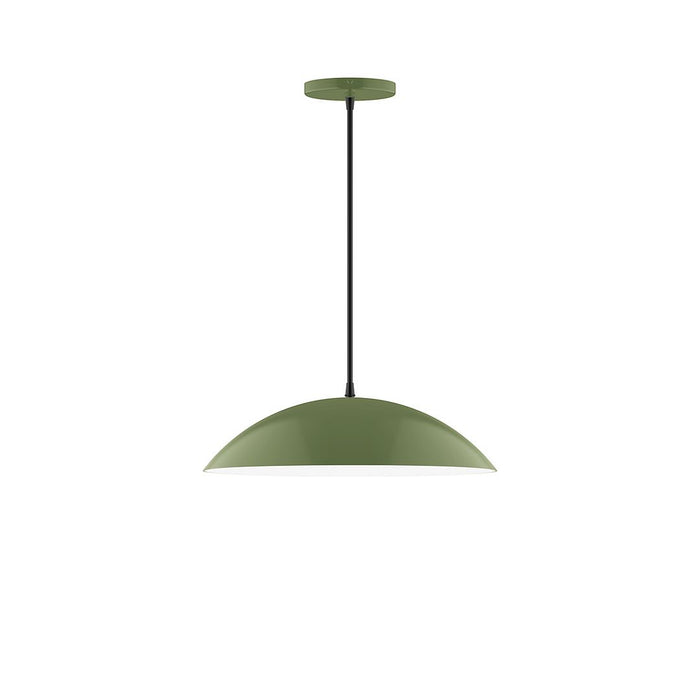 Axis Plateau 16" Pendant Light in Fern Green