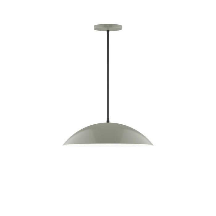 Plateau 16" Pendant in Moss Green | Montclair Light Works