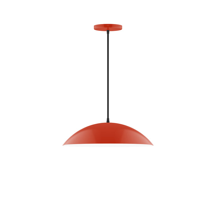 Plateau 16" LED Pendant in Vermillion | Montclair Light Works