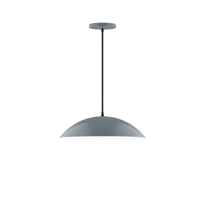 Axis Plateau 16" LED Pendant Light in Slate Gray