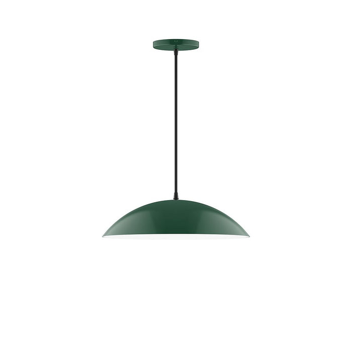 Axis Plateau 16" LED Pendant Light in Forest Green