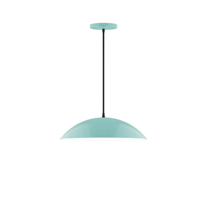 Axis Plateau 16" LED Pendant Light in Sea Green