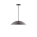 Plateau 16" LED Pendant in Bronze Matte | Montclair Light Works