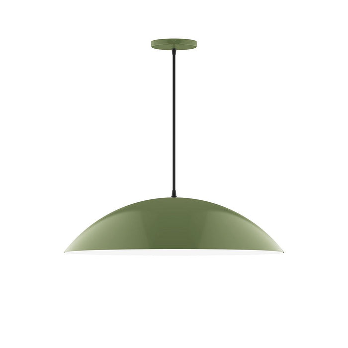 Axis Plateau 24" LED Pendant Light in Fern Green