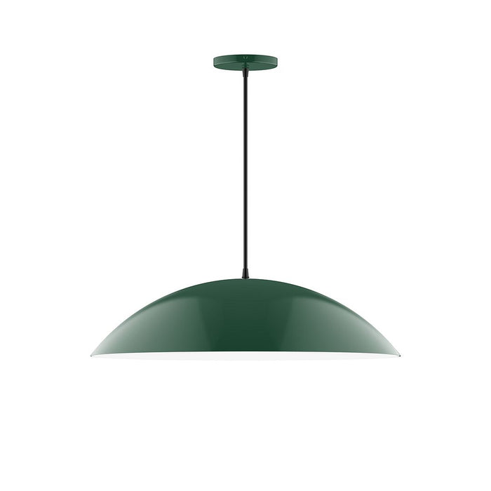 Axis Plateau 24" LED Pendant Light in Forest Green