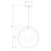Orbit 15 inch Pendant in Slate Gray with Brushed Brass Accents | Montclair Light Works