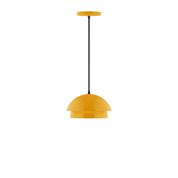 Nest 10" Pendant with Glass Globe in Bright Yellow | Montclair Light Works
