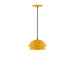 Nest 10" Pendant with Glass Globe in Bright Yellow | Montclair Light Works