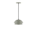 Nest 10" Pendant with Glass Globe in Moss Green | Montclair Light Works