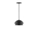 Nest 10" Pendant with Glass Globe in Black | Montclair Light Works