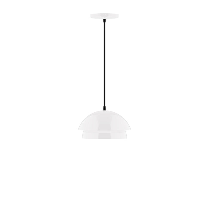 Nest 10" Pendant with Glass Globe in White | Montclair Light Works