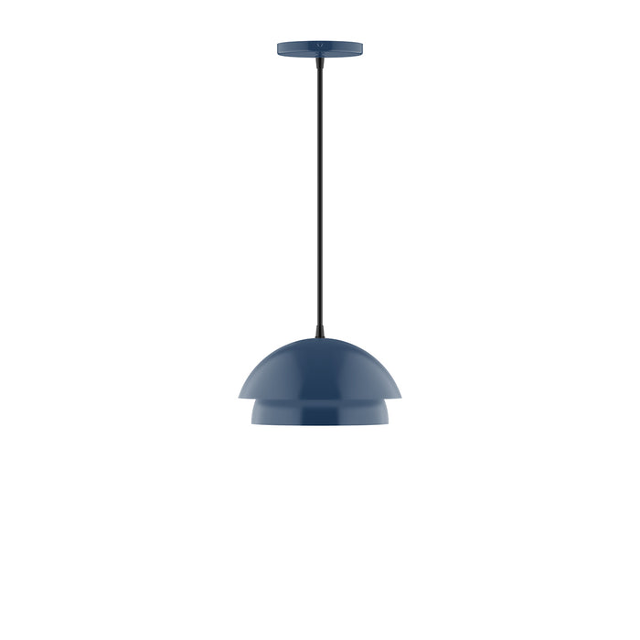 Nest 10" Pendant with Glass Globe in Navy | Montclair Light Works