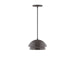 Nest 10" Pendant with Glass Globe in Architectural Bronze | Montclair Light Works