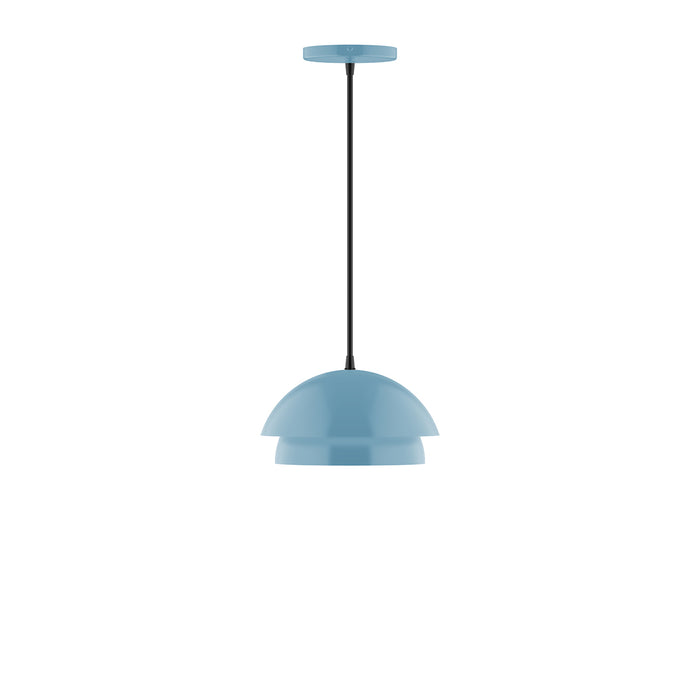 Nest 10" Pendant with Glass Globe in Light Blue | Montclair Light Works