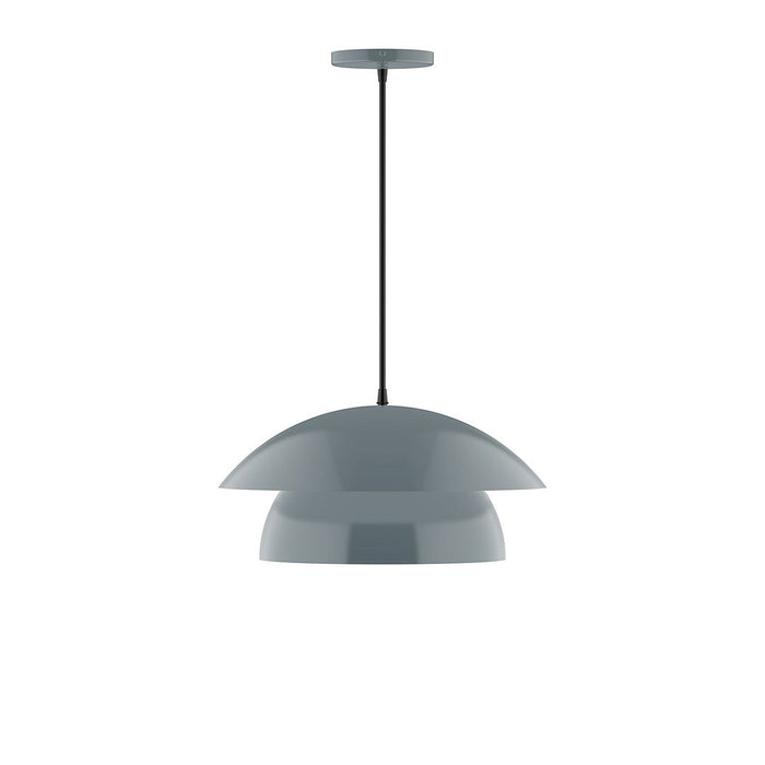 Nest 16" LED Pendant in Slate Gray