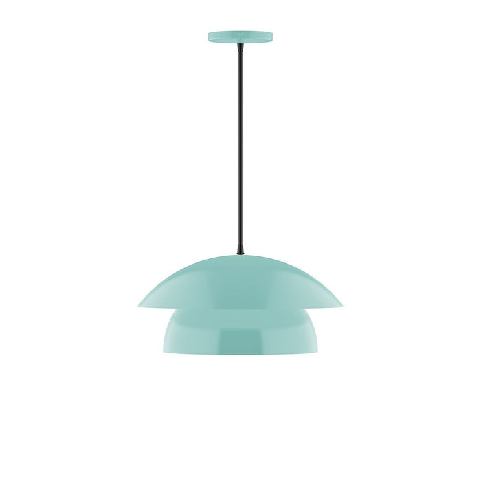 Nest 16" LED Pendant in Sea Green
