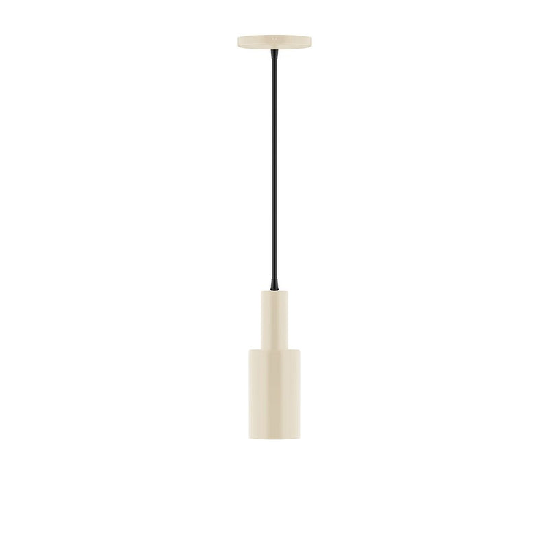 Spark 3.5-inch pendant with cream cylinder shade and black cord