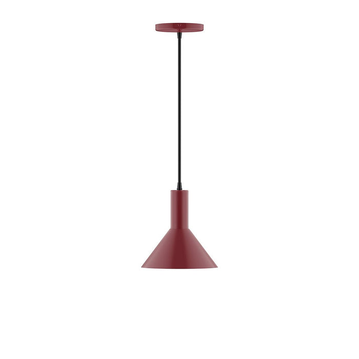 Chase 8" LED Pendant in Barn Red
