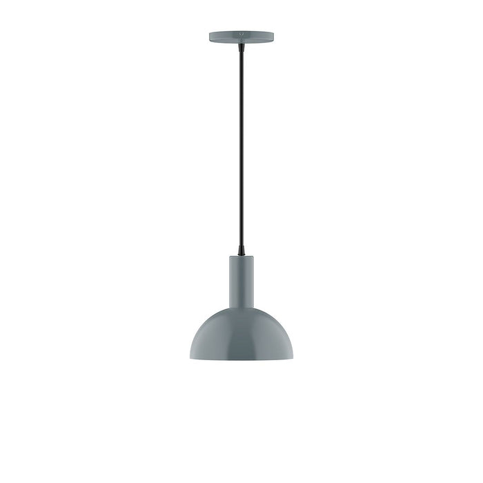 Ray 8" LED Pendant in Slate Gray