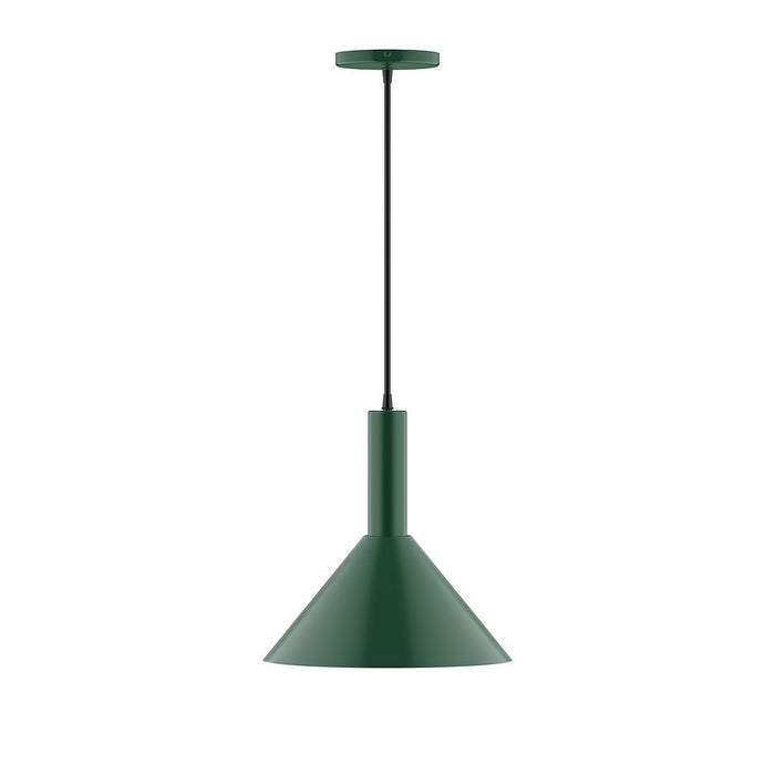 Chase 12" LED Pendant in Forest Green