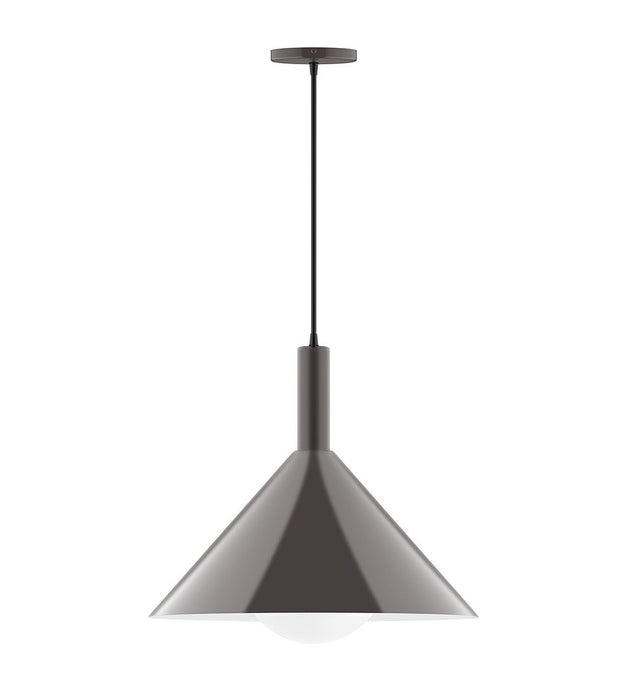Chase 18" Pendant with Glass Globe in Architectural Bronze